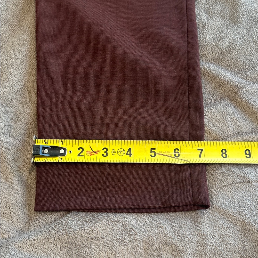J.Crew Ludlow Slim-Fit, Stretch 4-Season Wool Pants in Mahogany , 31 X 32 - Picture 7 of 8